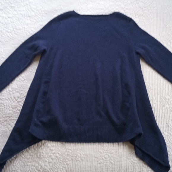 C by Bloomingdale's Cashmere Sweater Navy Size M - Picture 5 of 6